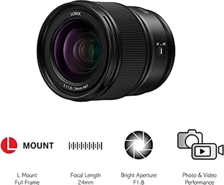 Produktbild Panasonic Lumix S 24mm f/1.8 (L-Mount, Vollformat)