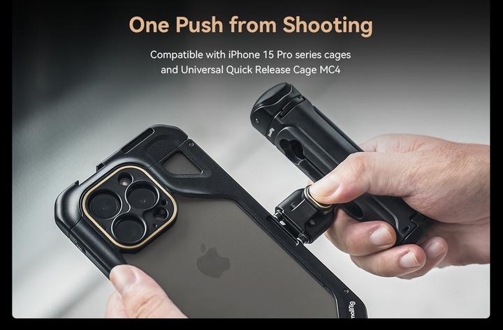 Image du produit SmallRig Rotatable Wireless Control & Quick Release Side Handle 4402B (Cage, Poignée)