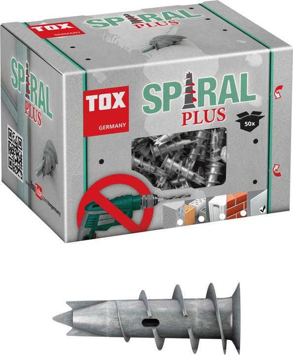 Actual product image Tox Gipskartondübel Spiral Plus (50 pcs.)