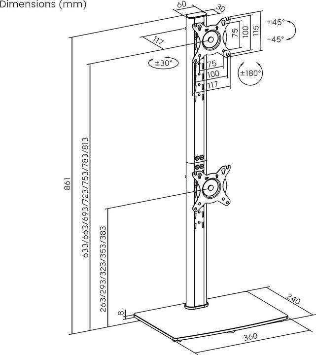 Produktbild Aisens DT34TSR-459 (34", 12 kg)