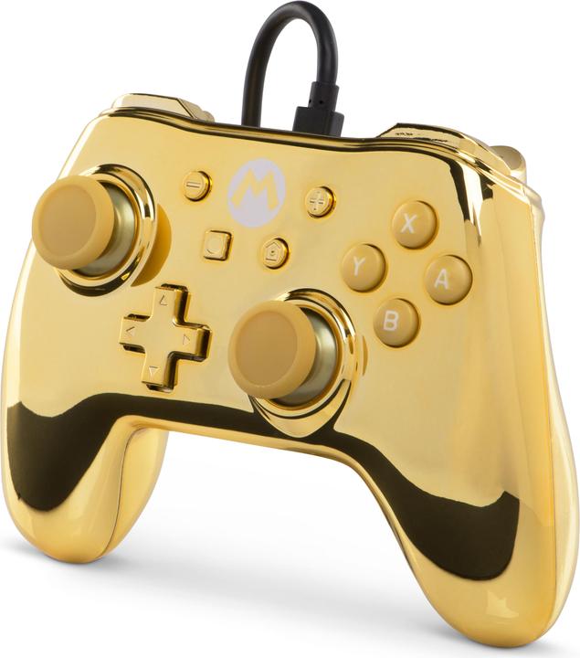 Produktbild PowerA Chrome Controller - Gold Mario (Switch)