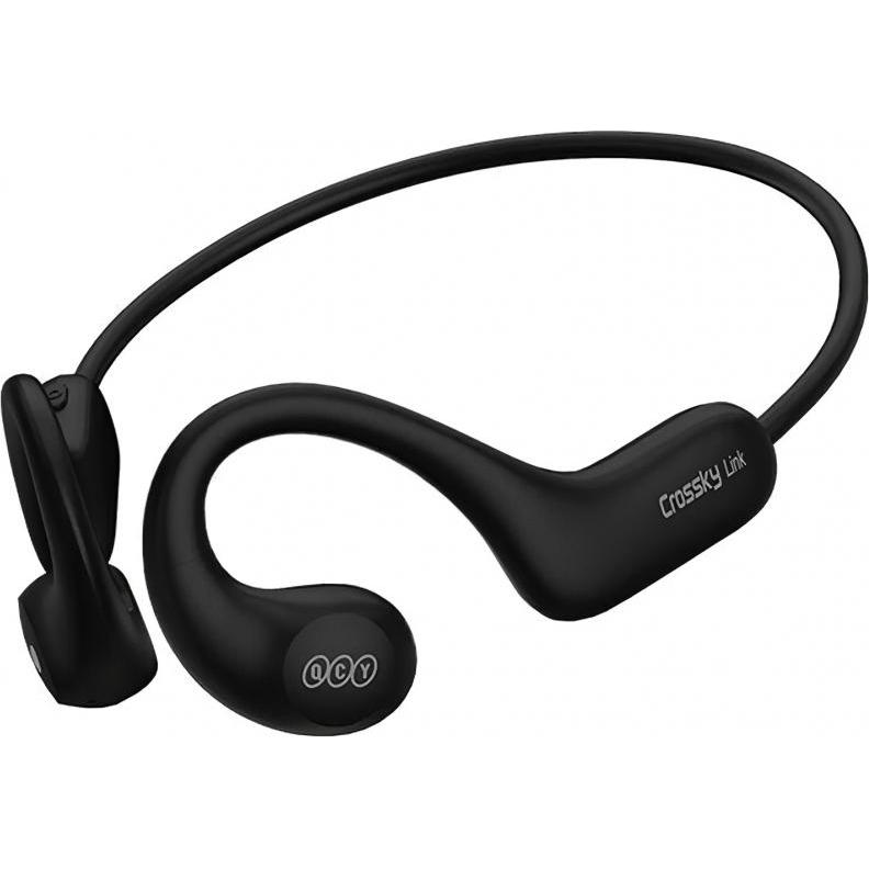 QCY Earphones TWS T22 Crossky Link (black) (ANC, 8 h, Kabelgebunden), Kopfhörer, Schwarz