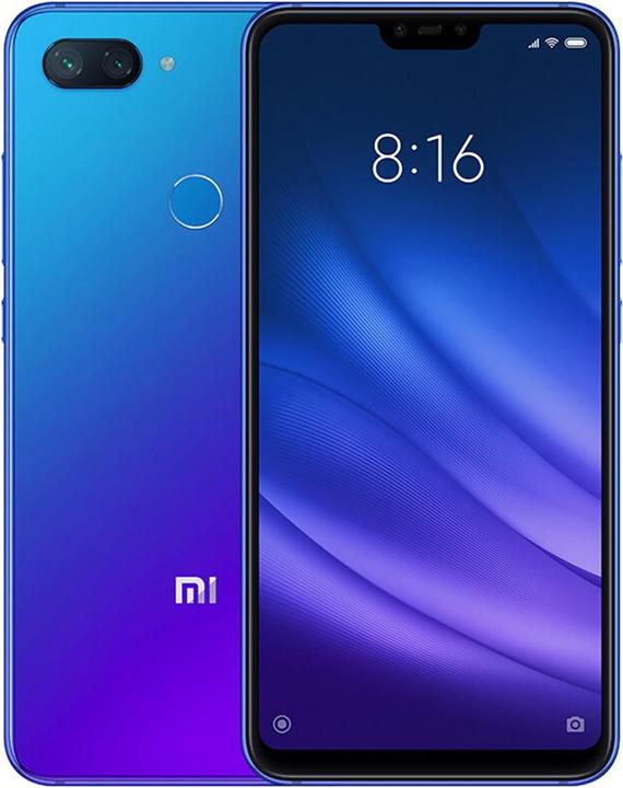 Produktbild Xiaomi Mi 8 Lite (128 GB, Aurora Blue, 6.26", Hybrid Dual SIM, 4G)