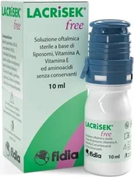 Fidia Pharmaceuticals Lacrisek Free Sterile Ophthalmic Solution 10 Milliliters (10 ml)