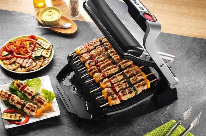 Produktbild Tefal OptiGrill Kontaktgrill (GC705D), Edelstahl