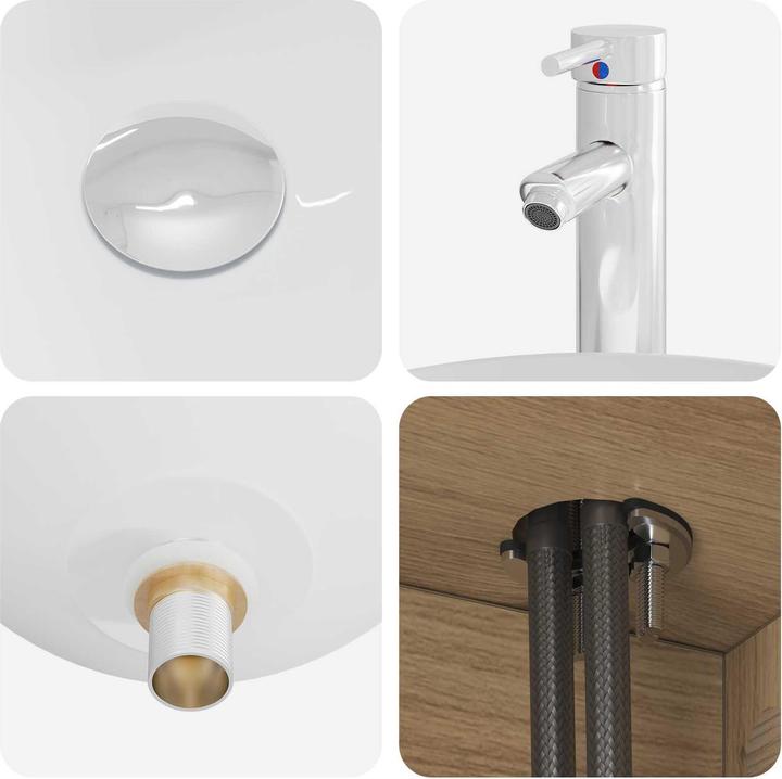 Actual product image vidaXL Moderner Waschtisch (410 mm, 495 mm)