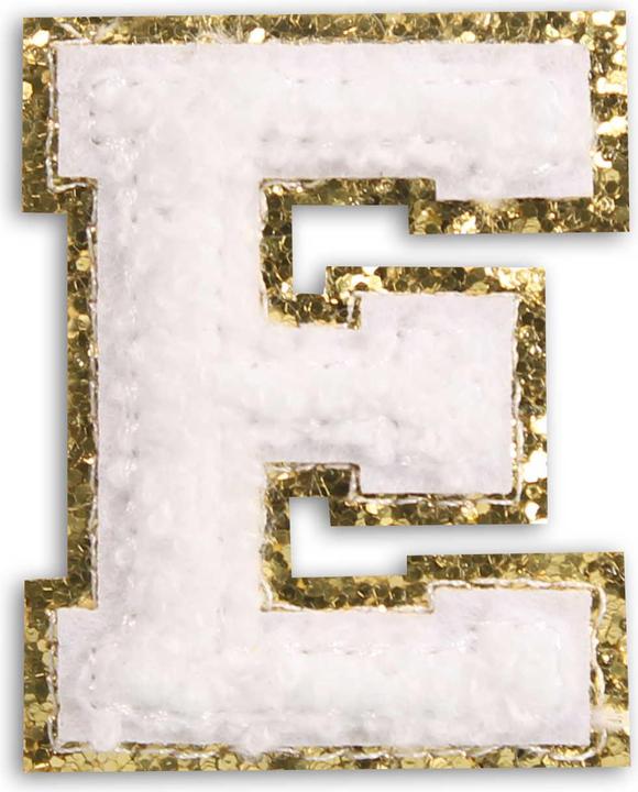 Actual product image PhoneLook Sticker Sticker for mobile/tablet/computer 3D embroidered letter E