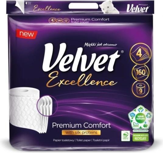 Actual product image Velvet Exellence Premium Comfort toilet paper, 9 rolls (9 pcs.)