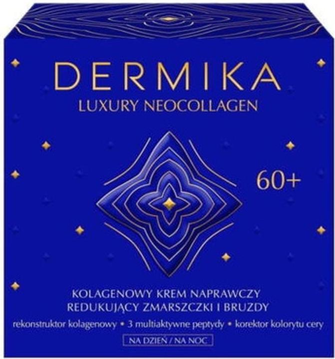 Dermika Luxury Neocollagen 60+ collagen repair cream for the reduction of wrinkles and furrows for (24h Creme)