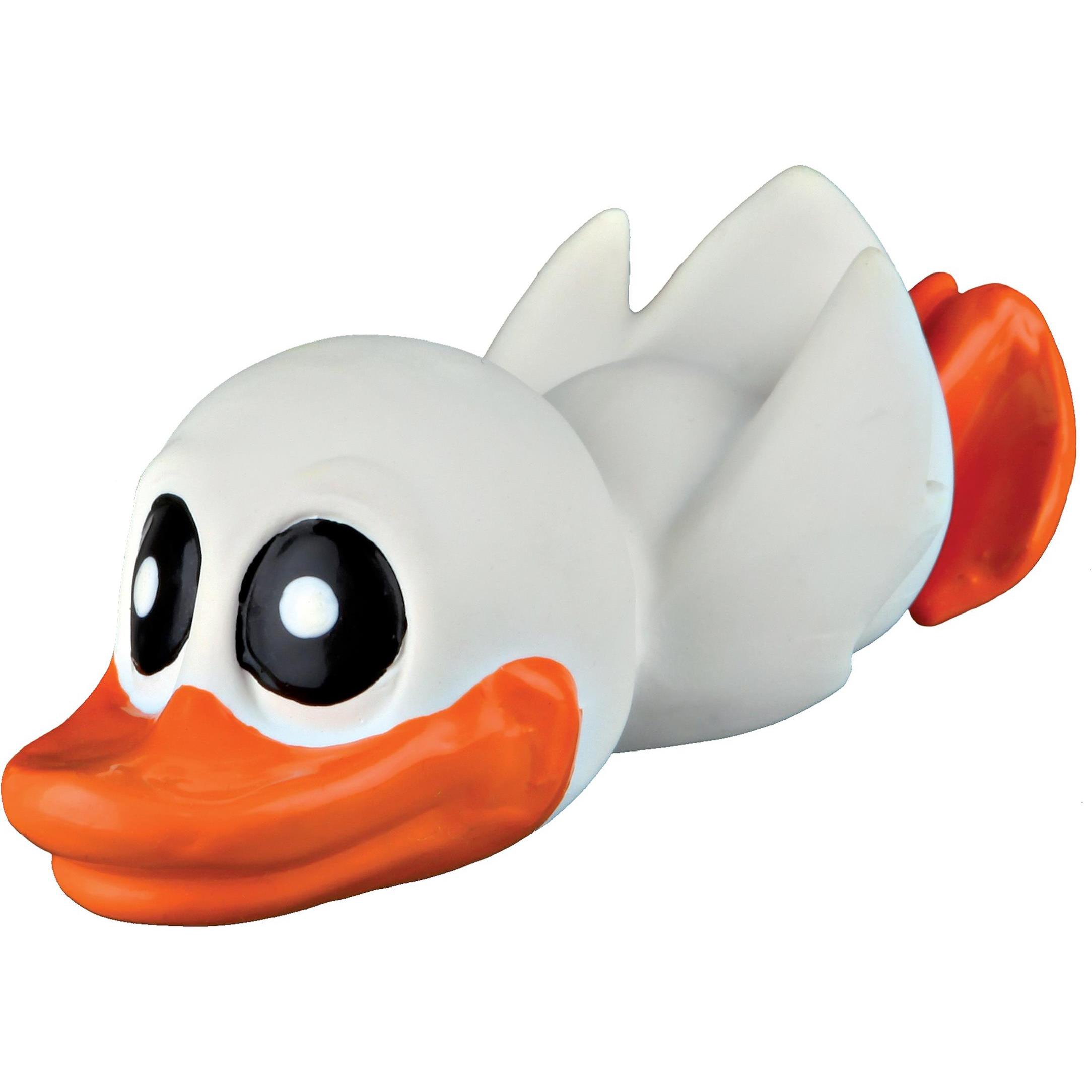 Trixie Ente Latex 13cm mit Quietscher (Hundespielzeug), Hundespielzeug