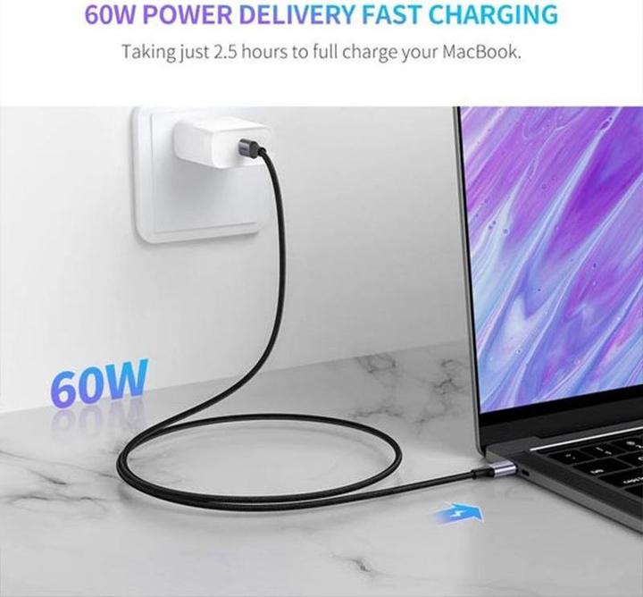 Produktbild Ugreen USB C — USB C (2 m, USB 2.0, 60 W)