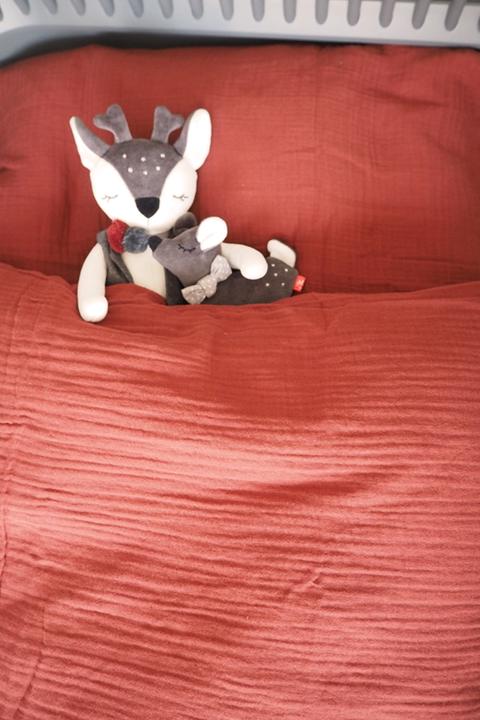 Immagine prodotto Kikadu Biancheria da letto in mussola rust