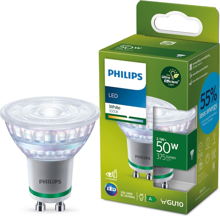 Produktbild Philips LED Classic (GU10, 2.10 W, 375 lm, 1 x, A)