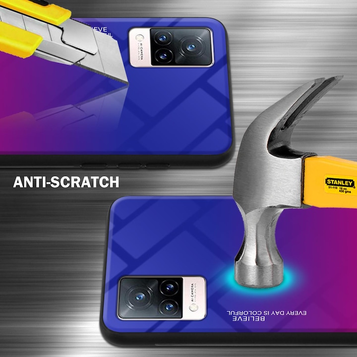 Immagine prodotto Cadorabo Manicotto per vetro in TPU a 2 colori (Vivo V21)