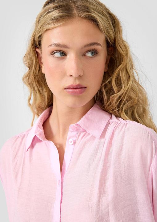 Immagine prodotto s.Oliver Bluse Leicht transparente Bluse mit Gummizug am vorderen Saum (40)