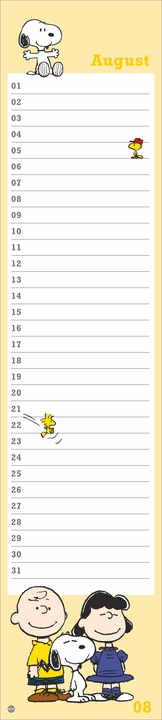 Image du produit Calendrier d'anniversaire Peanuts (11 x 49 cm, Couverture rigide, Allemand)