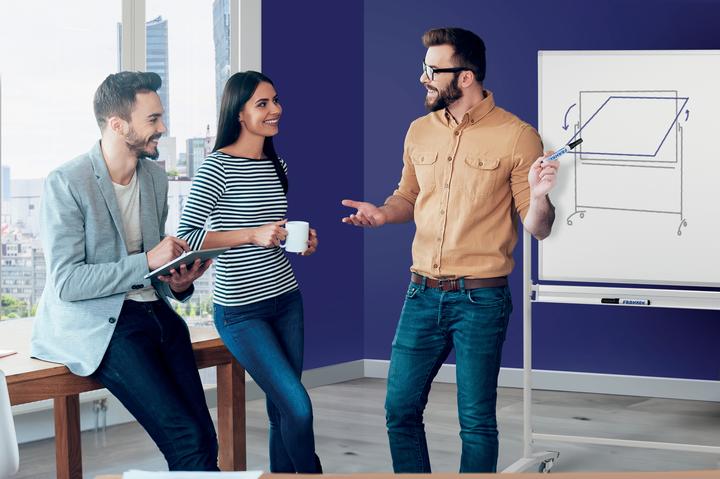 Actual product image Franken Whiteboard Mobile Pivot Enamel (120 x 90 cm)