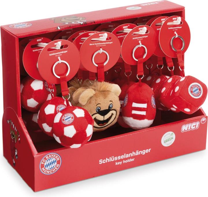 Actual product image NICI 49994 Range of key rings FC BAYERN MÜNCHEN 7cm