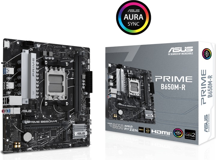 Image du produit ASUS MB PRIME B650M-R (AM5, AMD B650, mATX)