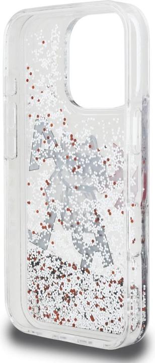 Produktbild Karl Lagerfeld Case Liquid Glitter Choupette Logo for iPhone 16 Pro Max transparent (Apple iPhone 16 Pro Max)
