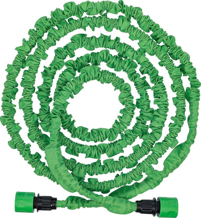 Produktbild BGS Wasserschlauch Textil flexibel mit Garten-Handbrause mit 7 Funktionen 3 - 10 m (10 m, 9.50 mm)