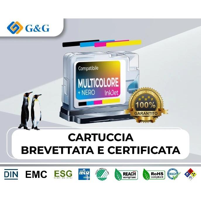 G & G, Cartucce, Huismerk Cartuccia d'inchiostro 604XL Alternativa per Epson 604 604XL - confezione multipla (C, FC, M, Y)
