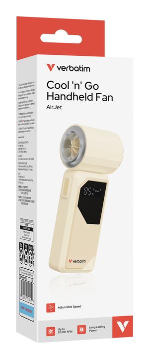 Actual product image Verbatim Handventilator Cool'n'Go AirJet weiss/silber