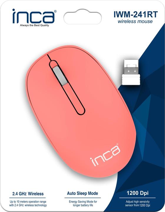 Actual product image Inca Mouse IWM-241RT CANDY DESING 3D- Pink (Wireless)