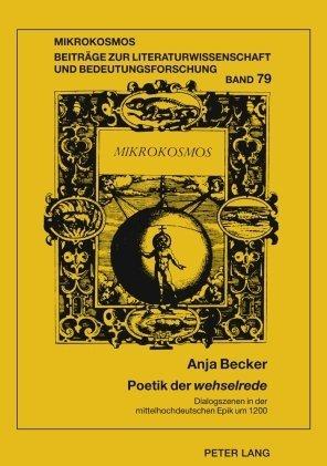 Produktbild Poetik der wehselrede (Deutsch, Anja Becker, 2009)