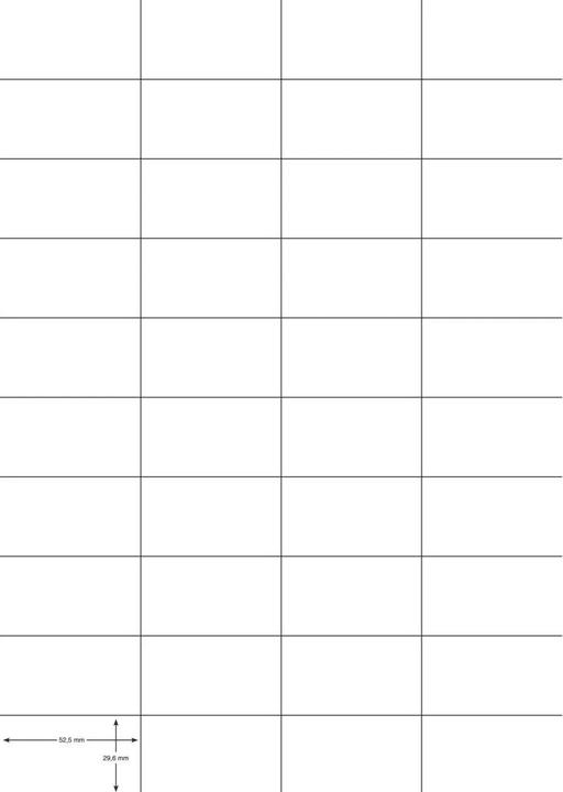 Actual product image Q-Connect Label Universal 52,5x29,7 mm white