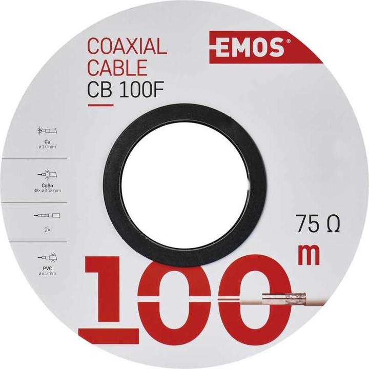 Produktbild Emos Koaxialkabel CB100F, 100m (Antennenkabel)