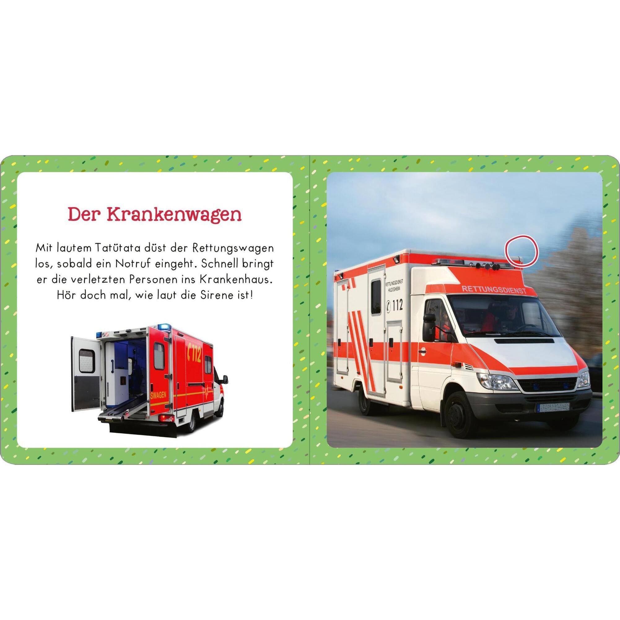 Thumbnail - Ars Edition, Babybücher, Soundbuch für Klitzekleine - Im Einsatz (Deutsch)