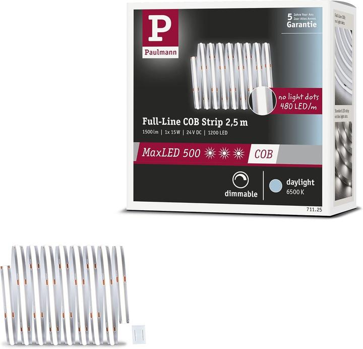 Image du produit Paulmann MaxLED 500 Full-Line COB Stripe Set (Lumière du jour, 300 cm, Intérieur)