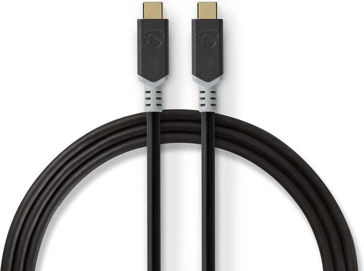 Productafbeelding Nedis USB-C kabel, 20Gbps, 100W PD, 2m (2 m, USB 4.0, 100 W)