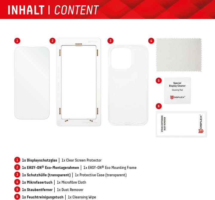 Produktbild Displex Real Glass, 2D Panzerglas + Handyhülle (1 Stk., Samsung Galaxy S22+, Samsung Galaxy S23+)