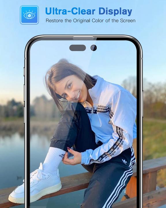 Image du produit PhoneLook Vitre de protection intégrale avec système de montage automatique anti-bulles et anti-poussière 3D (Apple iPhone 16)