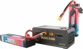 Actual product image Gens Ace IMARS D300 G-Tech Channel AC/DC 300W/700W RC Battery Charger-EU Black