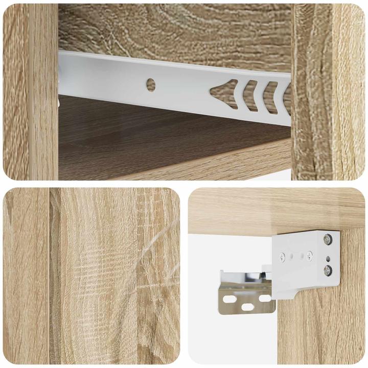 Produktbild vidaXL Nachttisch (34.50 x 33 x 20 cm)