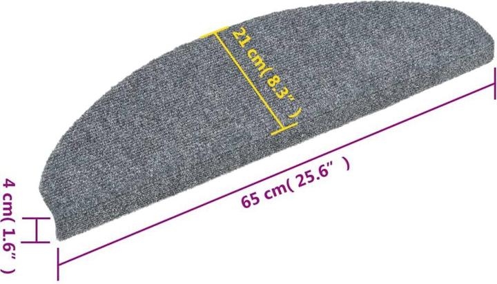 Immagine prodotto vidaXL Treppenmatten (65 x 21 cm)