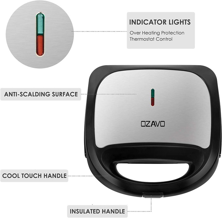 Produktbild Ozavo Sandwichmaker 3 in 1