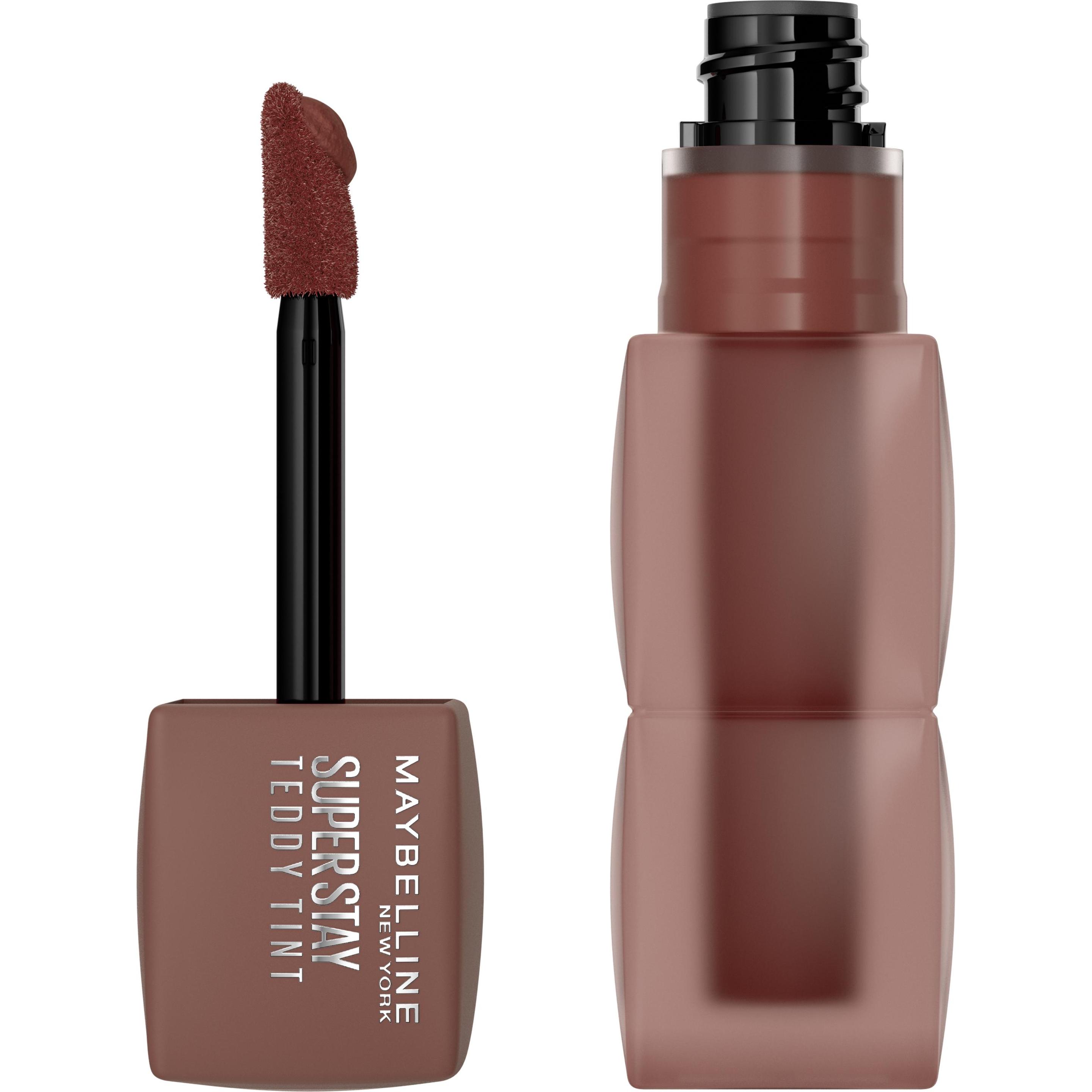 Maybelline New York Marrone Rossetto + Lucidalabbra, Tinta Teddy (20 Lacrima Di Mascara)