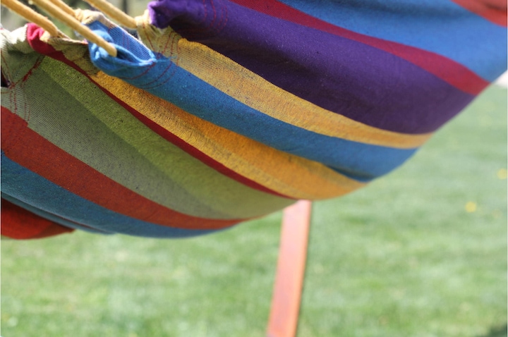 Actual product image Vivere Double Hammock Wooden Frame (204 kg)