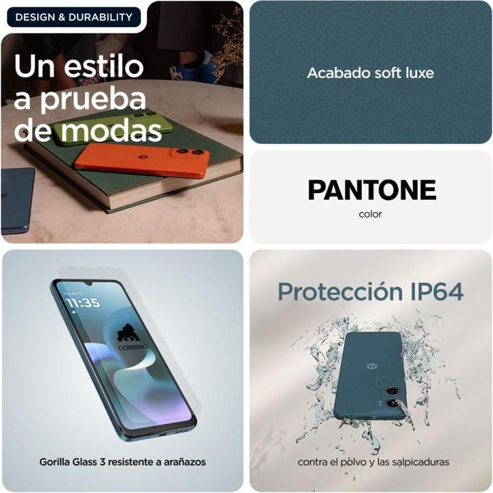 Produktbild Motorola G06 (256 GB, Blue, tapestry, 6.88", Dual SIM, 4G)