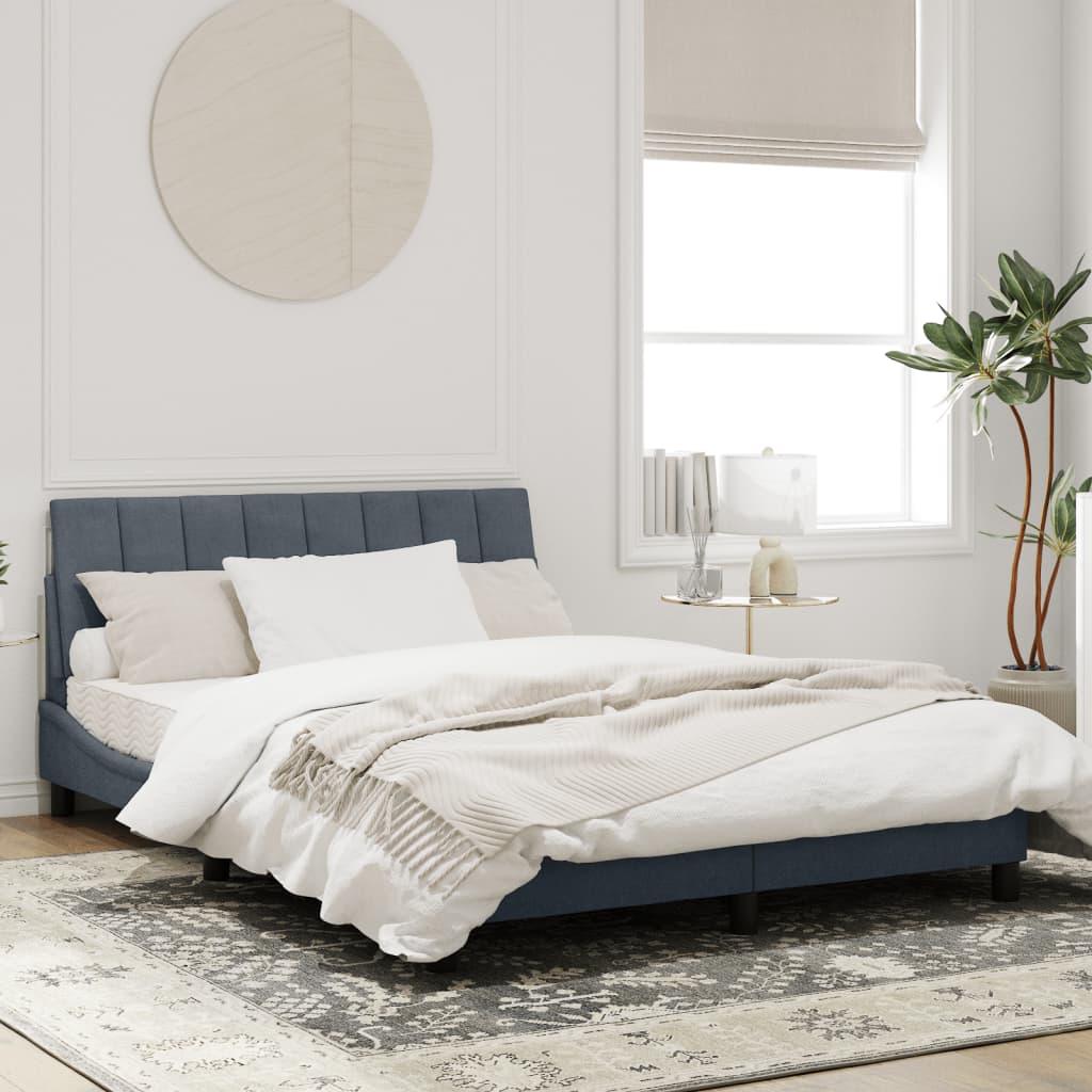 Thumbnail - VidaXL, Bett, Bettgestell mit Kopfteil Samt (120 x 200 cm)
