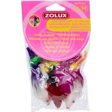 Zolux Set Of 3 Feather Mice, Tierpflegemittel