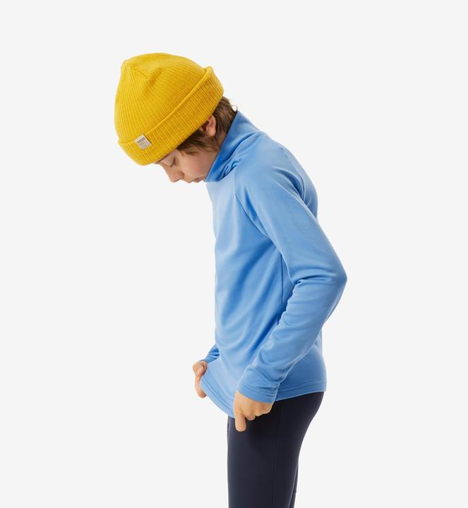 Actual product image Wedze Ski underwear functional shirt children high collar - BL 500 blue (116)
