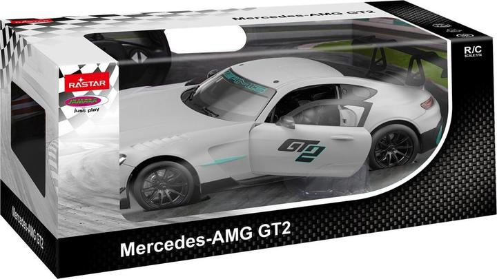 Produktbild Grau Mercedes-AMG GT2 1:14 silber 2,4GHz Tür manuell