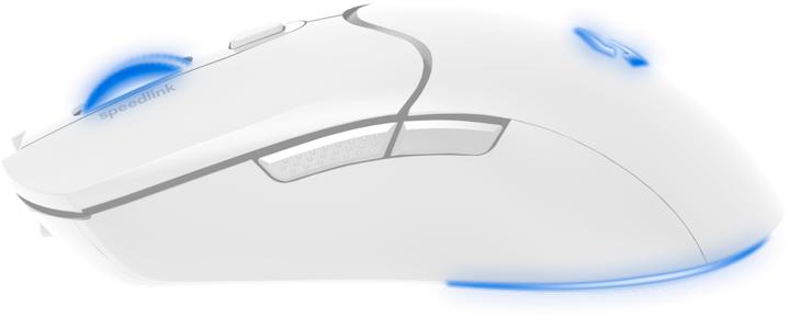 Actual product image Speedlink VELOX Rechargeable RGB Gaming Mouse - Wireless, white (Cable, Wireless)