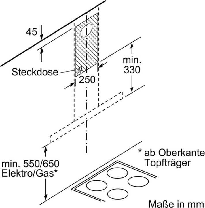 Produktbild Bosch Hausgeräte DWB96BC50 (Wandhaube)