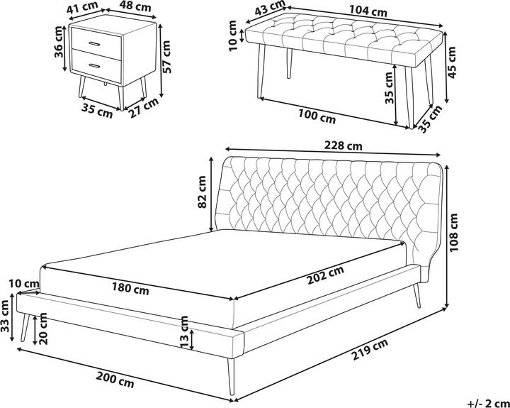 Image du produit Beliani Essonne (180 x 200 cm)